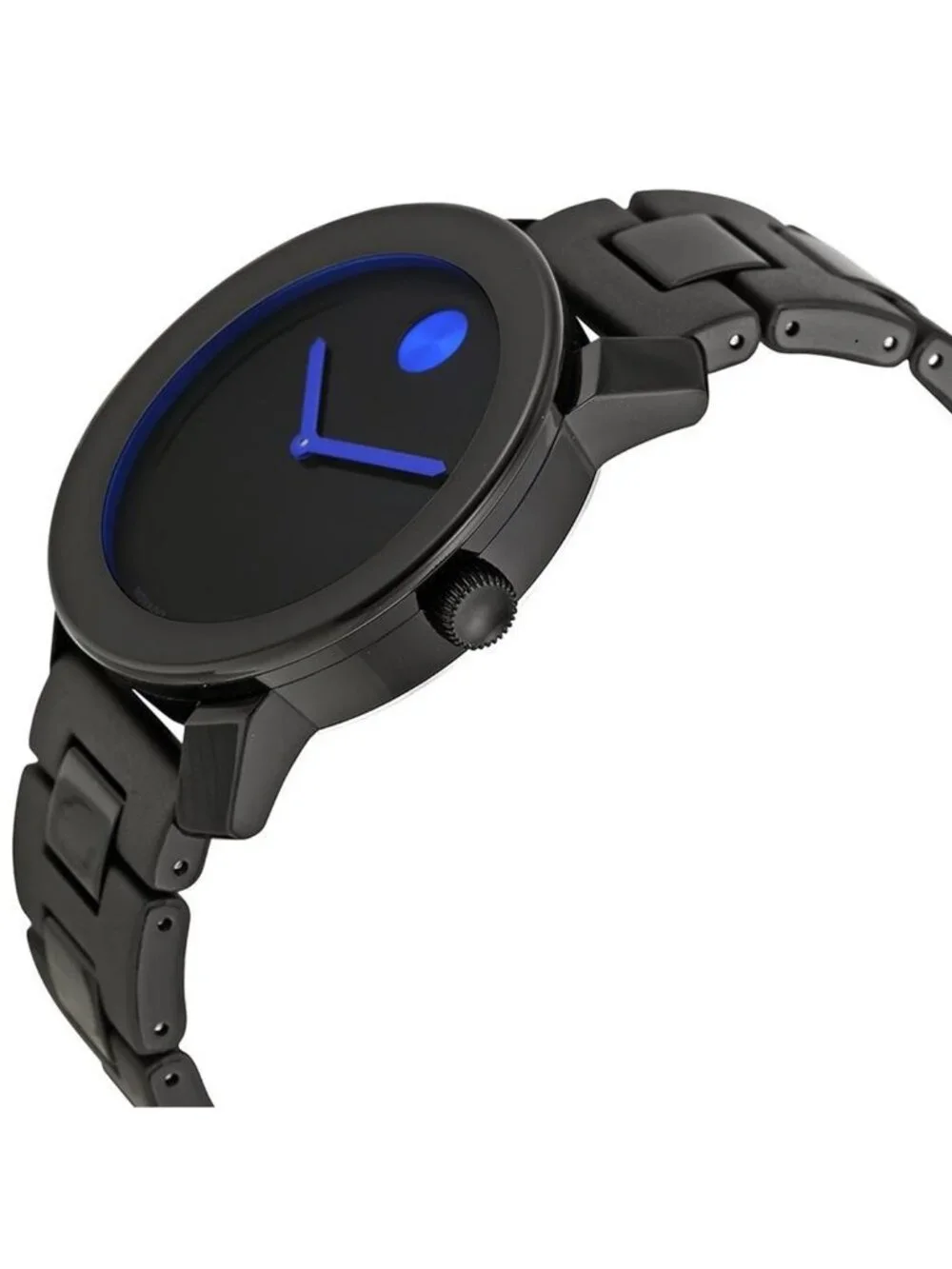 NWT Movado Bold 42 mm Black Dial TR90 Polyurethane Men's Watch
